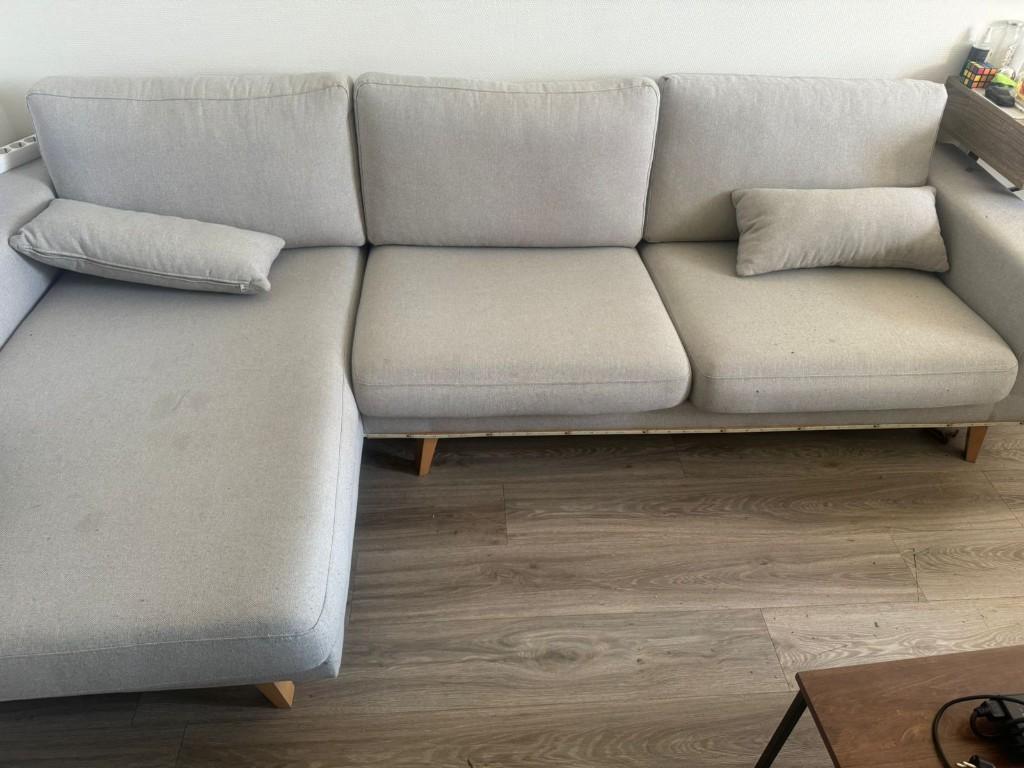 Bank, Huis en Inrichting, Banken | Bankstellen, Ophalen, Gebruikt, Hoekbank, 75 tot 100 cm