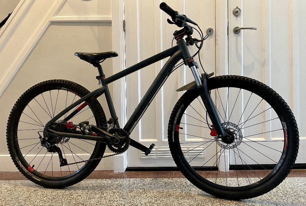 MTB Kinderfiets Maat S 27.5'' Rockrider  (155 cm tot 164 cm), Ophalen, 20 inch of meer, Gebruikt, Rockrider