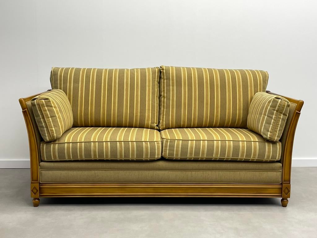 Vintage Art Deco bankje, Huis en Inrichting, Ophalen, 125 cm of meer, Zo goed als nieuw, Rechthoekig