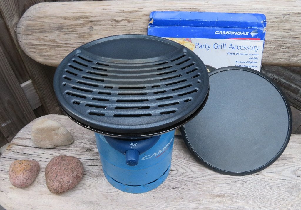 Campinggaz Party Grill + contactkookplaat, Ophalen of Verzenden, Zo goed als nieuw, Campinggaz