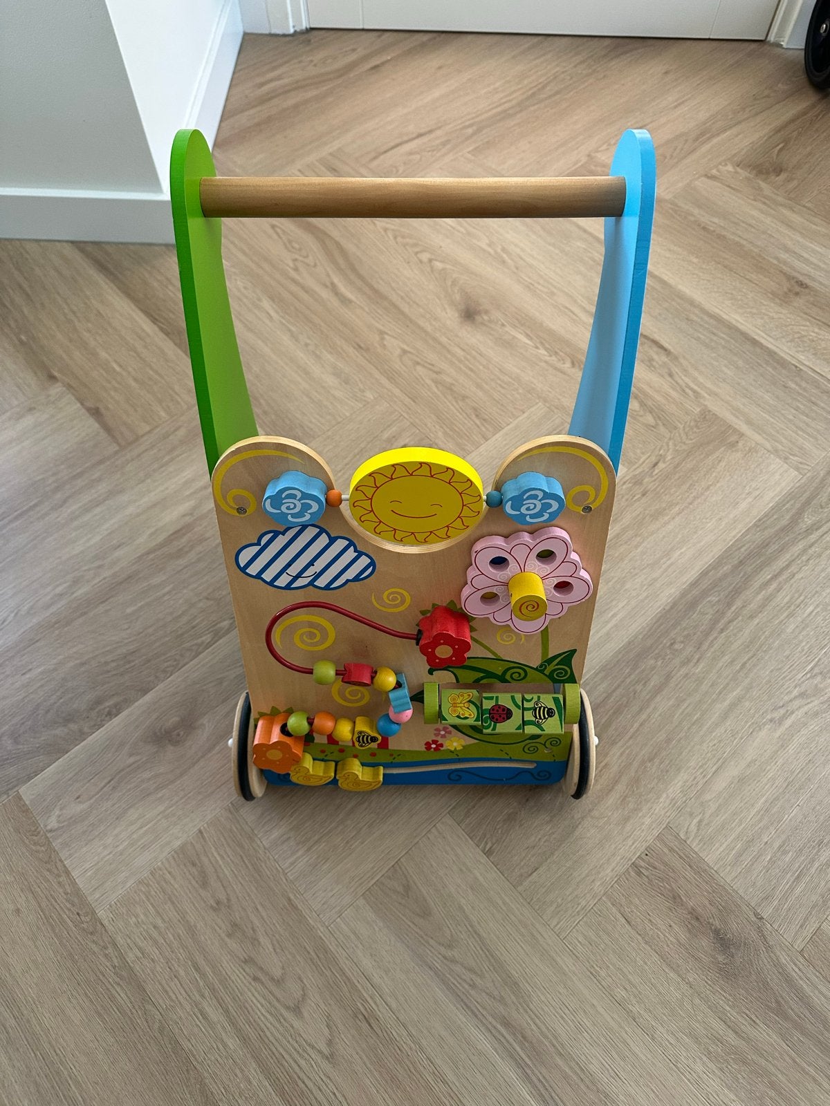 Houten loopwagen met activiteitenpaneel, Ophalen, Gebruikt, Overige typen, Met wieltjes