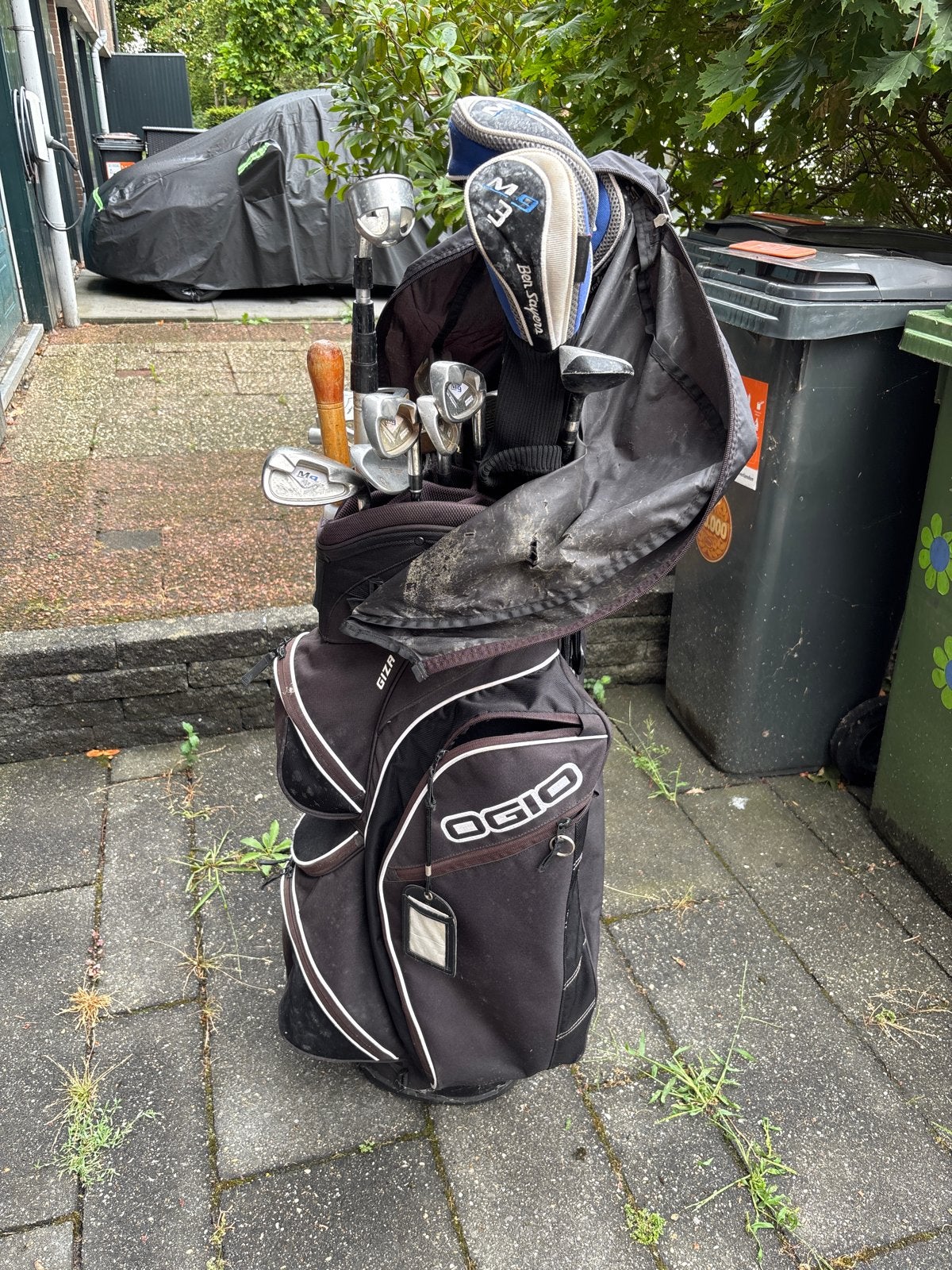 OGIO Golftas met diverse golfclubs, Ophalen, Gebruikt, Tas, Overige merken