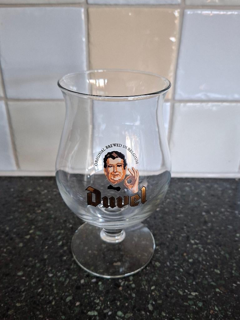Duvel bierglas Ober, Ophalen of Verzenden, Zo goed als nieuw, Bierglas