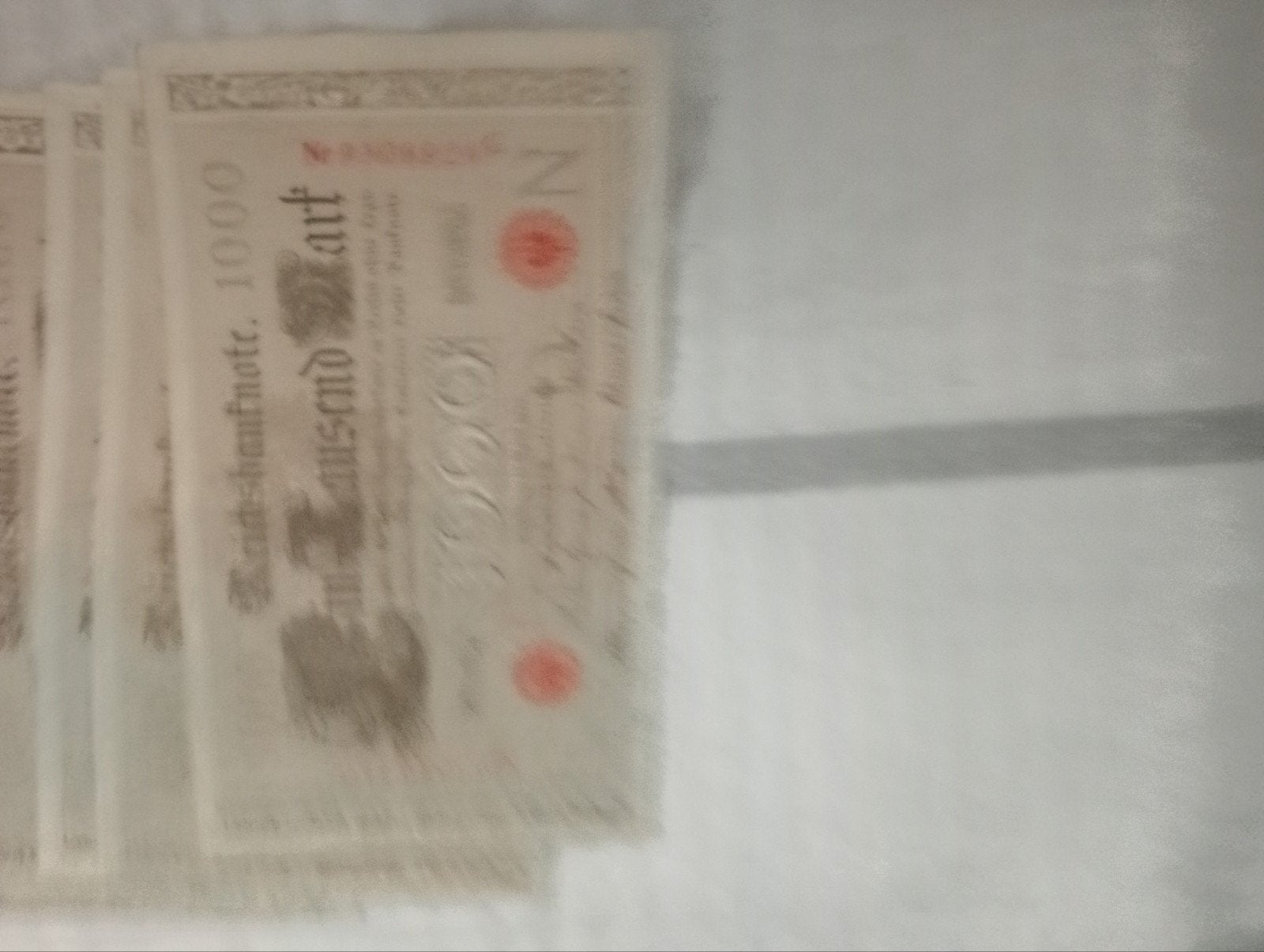 Briefpapier 1000 Mark, Ophalen of Verzenden, 1960 tot 1980, Overige onderwerpen