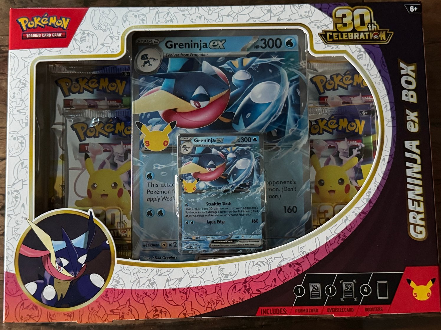 Pokémon Greninja ex Box - 30th Celebration (4/5 beschikbaar), Ophalen of Verzenden, Nieuw, Overige typen