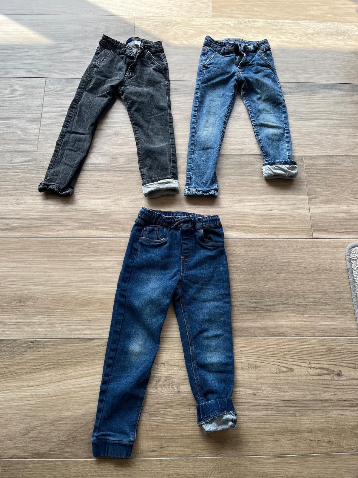 3x Spijkerbroek gevoerd, jongen, maat 122, Ophalen of Verzenden