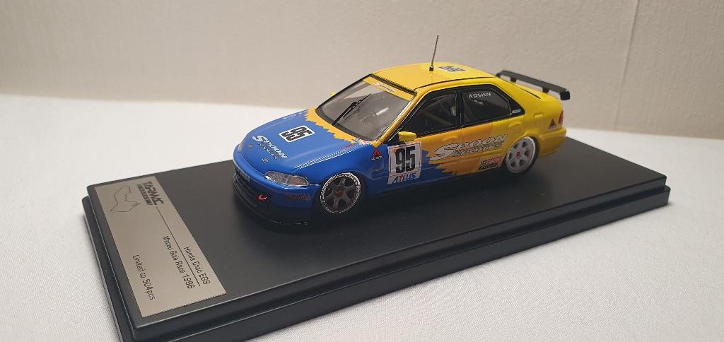 Tarmac SPOON Honda Civic EG9 Macau Guia Race 1996, Ophalen of Verzenden, Zo goed als nieuw, Auto, Overige merken