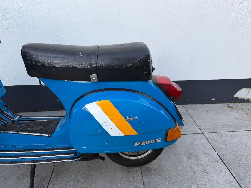 TE KOOP! Piaggio Vespa P200E Blauw 1982 !!, Scooter, Gebruikt, Particulier, 11 kW of minder