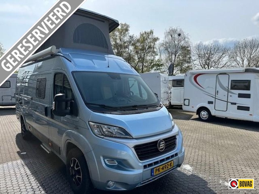 Hymer Yellowstone 640 SLAAPDAK 2016+ LENGTE BEDDEN, Caravans en Kamperen, Automaat, Fiat, Koelkast, 6 tot 7 meter