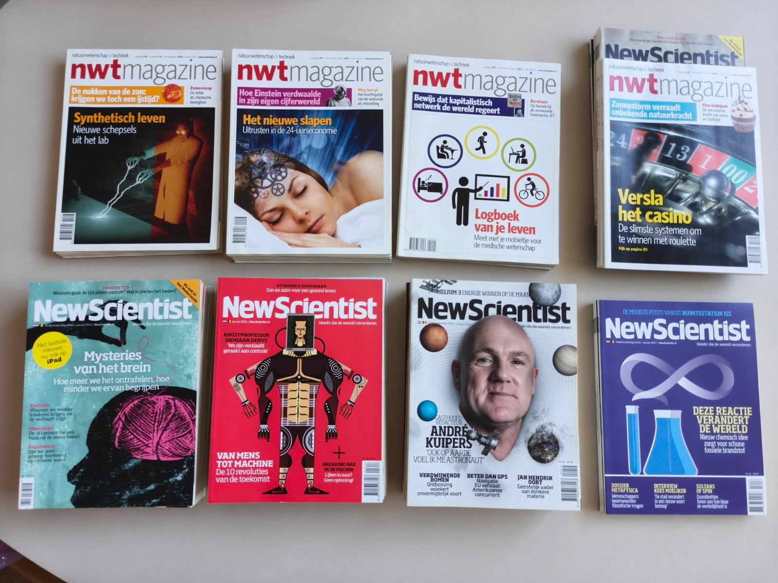 NWT Magazine & New Scientist Tijdschriften Collectie, Ophalen, Gelezen, Wetenschap en Natuur