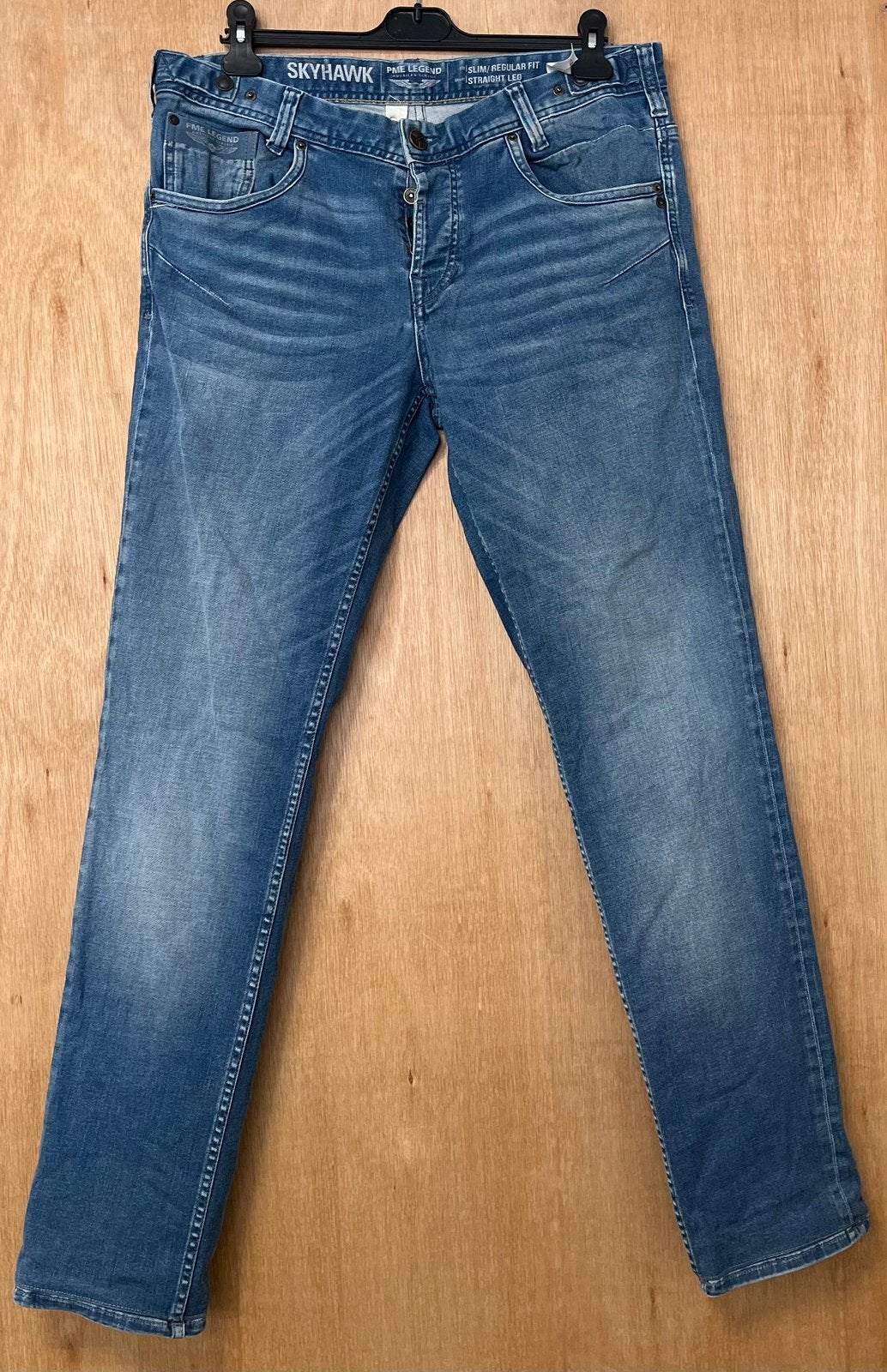 PME Legend Skyhawk spijkerbroek blauw - Maat W35 L34, Ophalen of Verzenden, Zo goed als nieuw, Blauw, W36 - W38 (confectie 52/54)