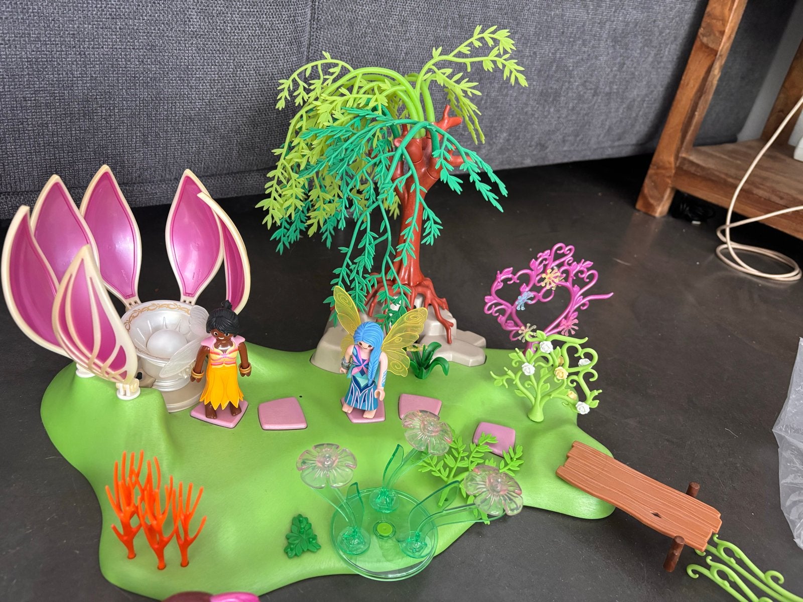 Grote Playmobil Fantasy Elfen & Eenhoorns Set - Zo goed als, Ophalen, Complete set, Fantasy, Overige typen