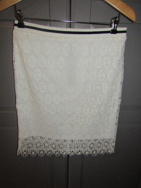 G315 ESQUALO mt 38 rok wit mat kant, Maat 38/40 (M), Verzenden, Wit, Esqualo