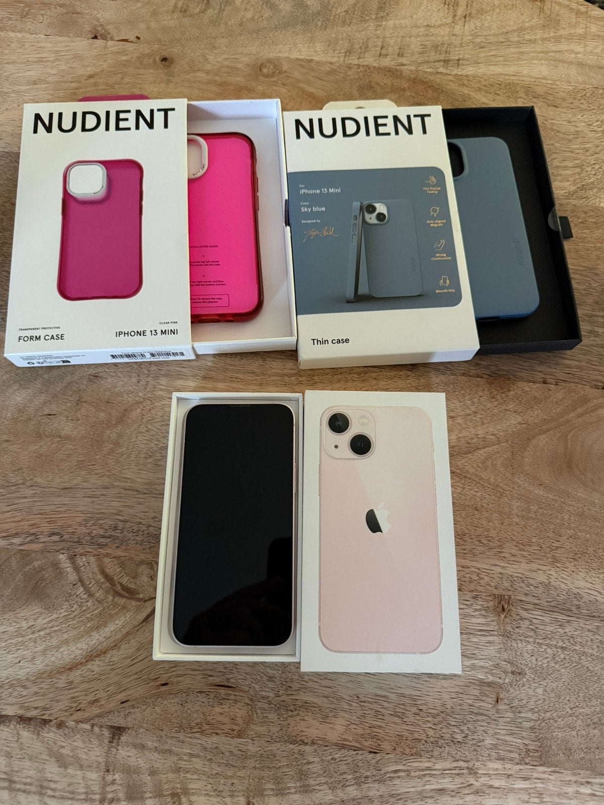 Iphone 13 mini pink 128gb, Telecommunicatie, 128 GB, Ophalen of Verzenden, Zo goed als nieuw, Roze