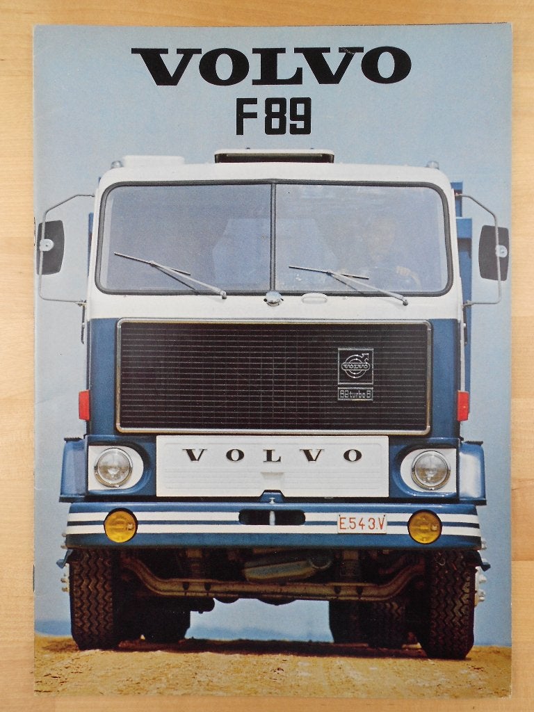 Volvo F89 Brochure 1974 ( Géén F88 ), Volvo, Zo goed als nieuw, Volvo, Ophalen of Verzenden