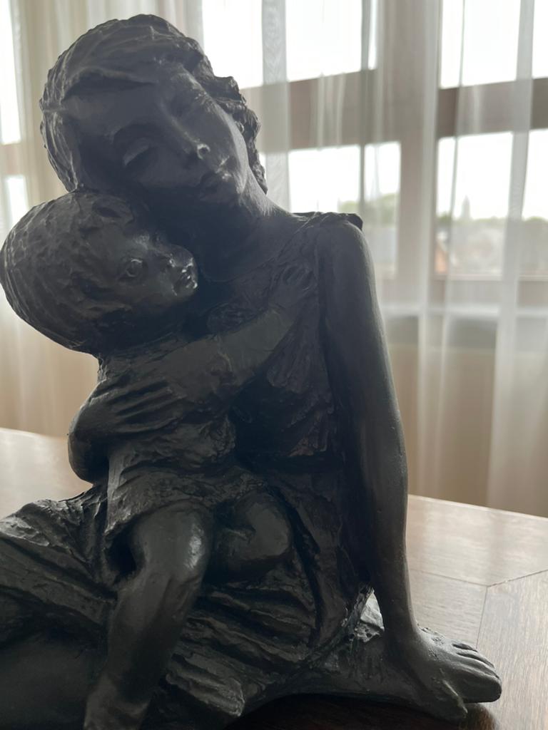 Vrouw met kind beeld, Antiek en Kunst, Ophalen of Verzenden