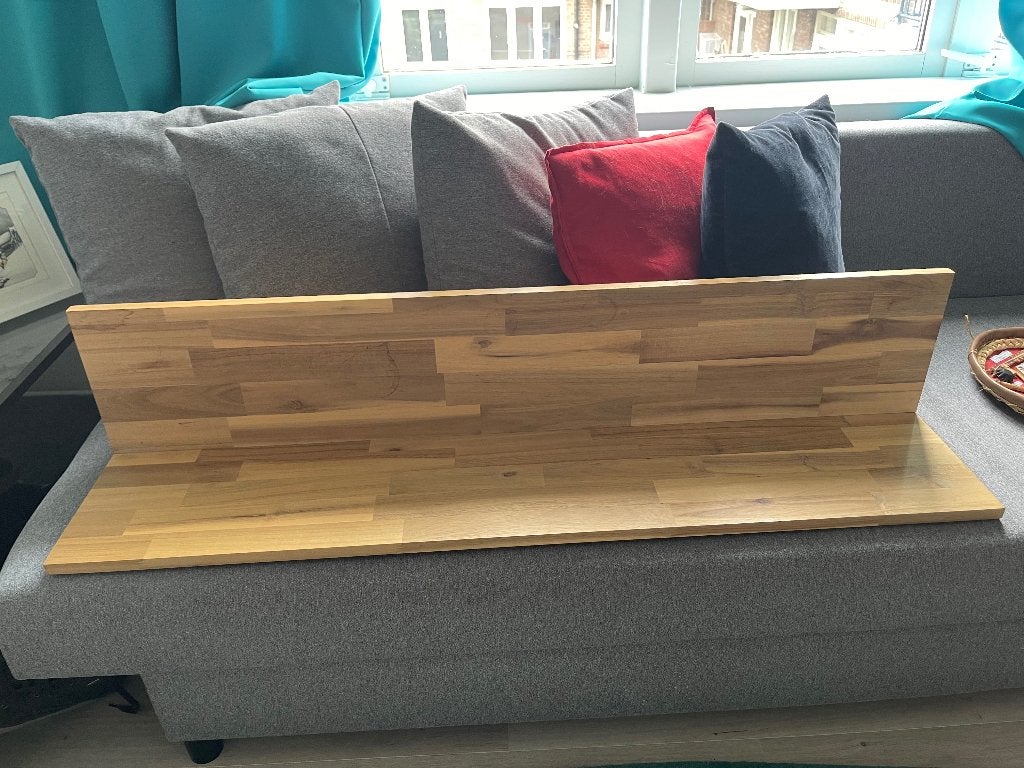 IKEA SKOGSTA wandplank acacia, Ophalen, Zo goed als nieuw