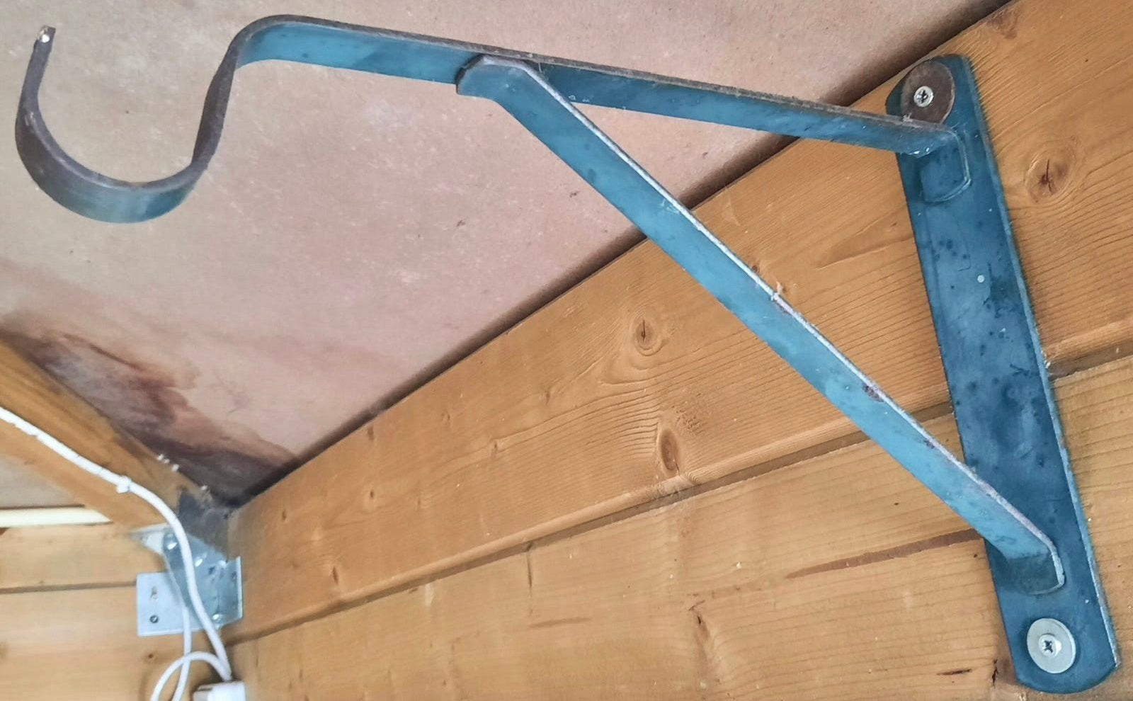 LEUKE GROENE IJZEREN PLANTENHANGER, Ophalen of Verzenden, Gebruikt