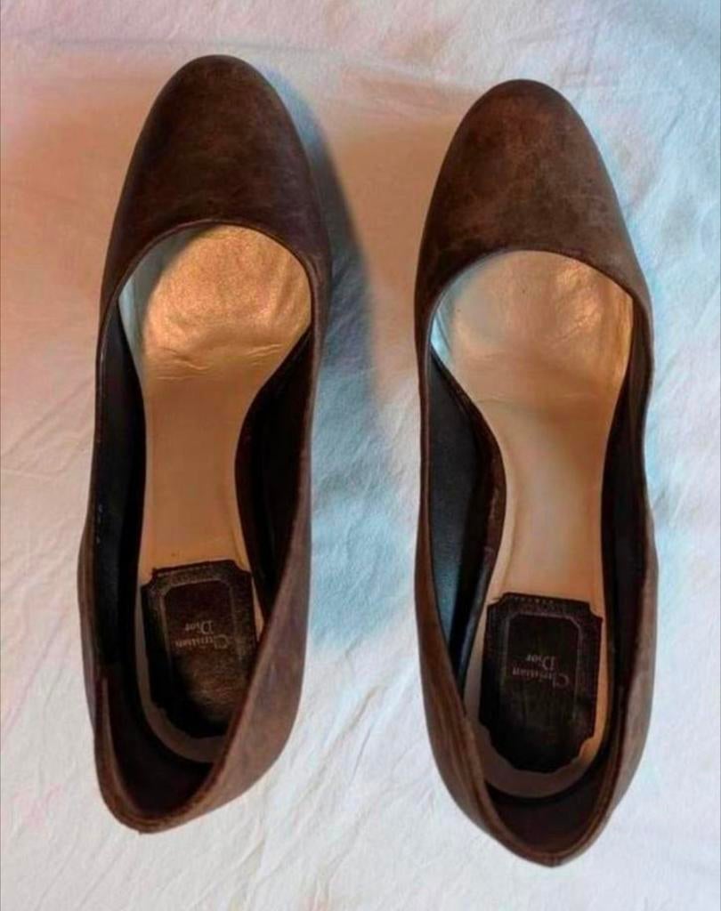 Christian Dior Hermitage Escarp 12cm Pumps kans!, Kleding | Dames, Schoenen, Pumps, Bruin, Ophalen of Verzenden, Zo goed als nieuw