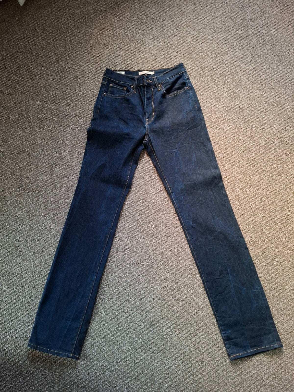 Levi's 724 High Rise Straight Jeans - Maat 27, Blauw, Ophalen of Verzenden, Zo goed als nieuw, Maat 34 (XS) of kleiner