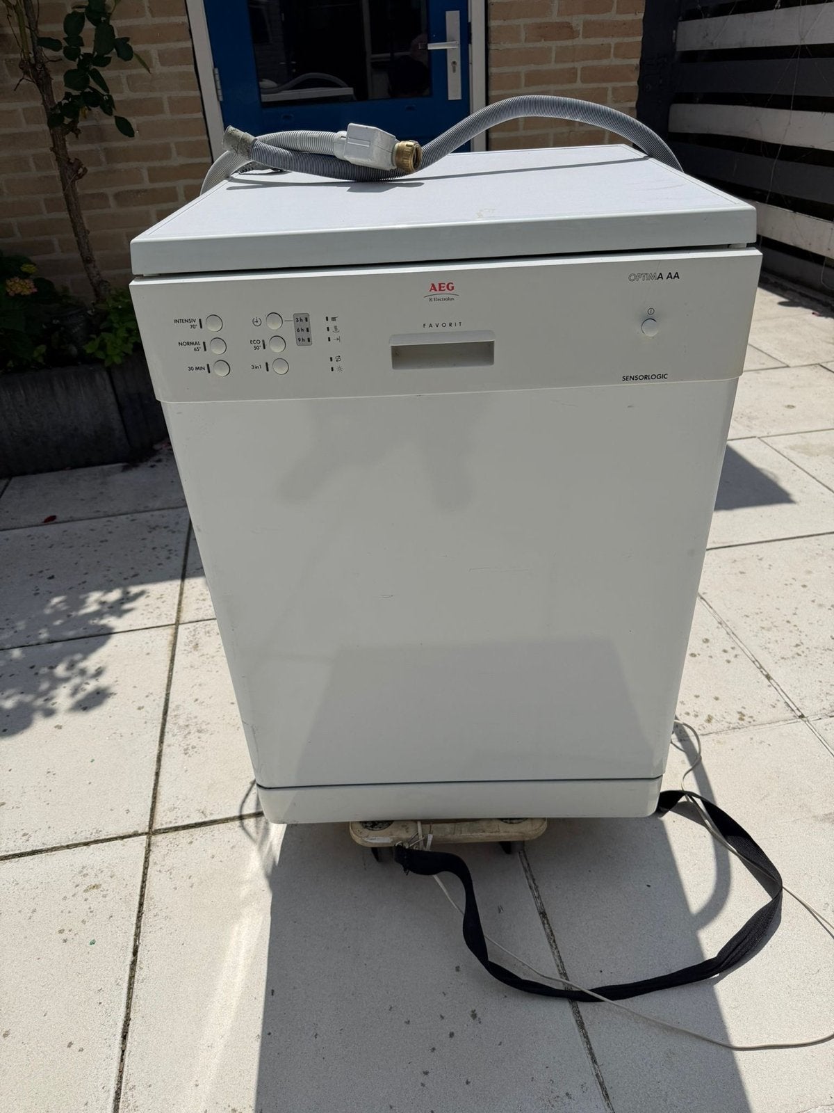 AEG Optima AA Favorit Afwasmachine - Wit, Vrijstaand, Ophalen, Gebruikt, 60 cm of meer, Eco programma