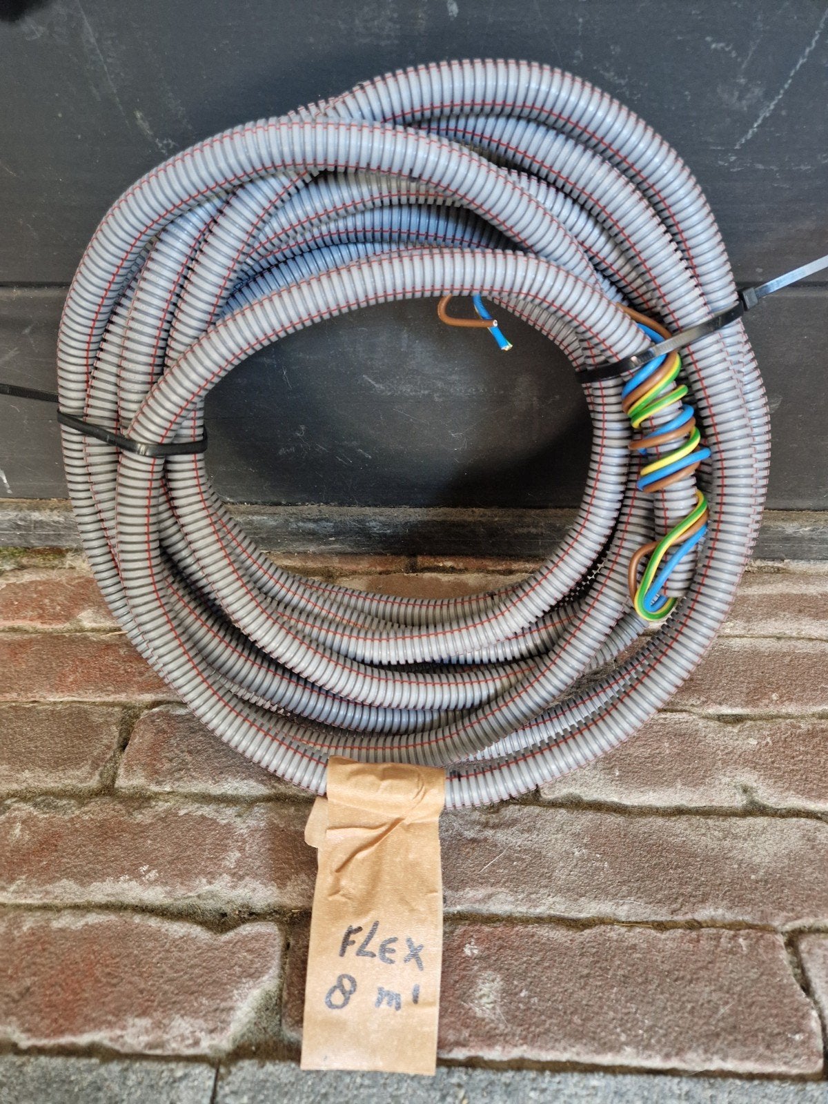 Flex 16 mm met 3 x 2.5 lengte 8 meter, Ophalen of Verzenden, Kabel of Snoer