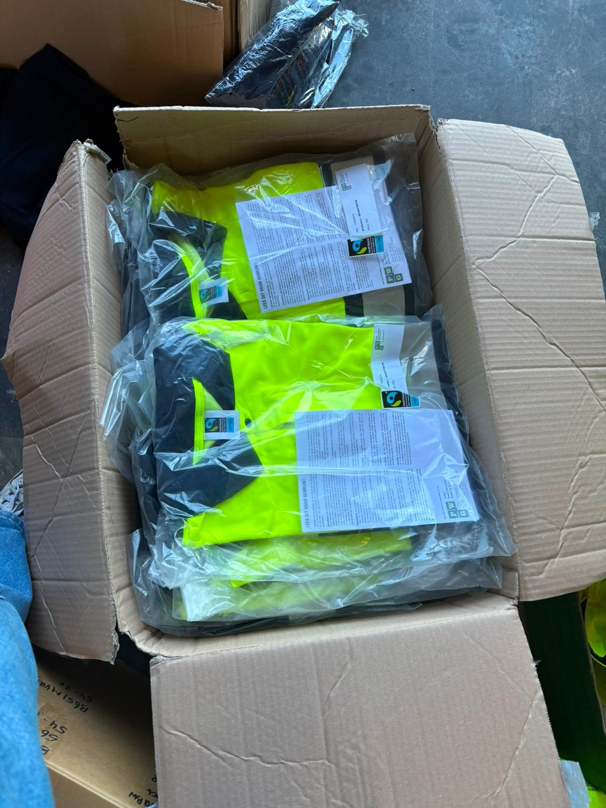Grote partij nieuwe werkkleding en veiligheidsartikelen, Ophalen, Nieuw, Jas