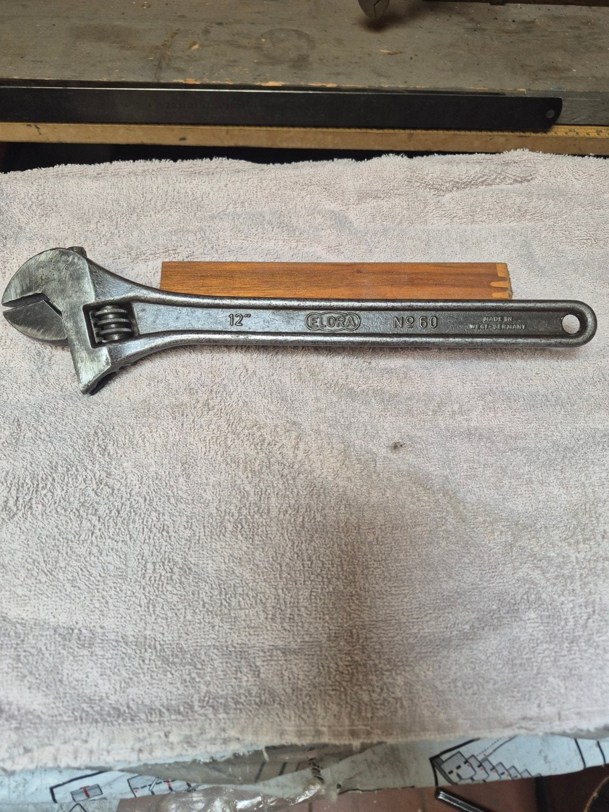 Moersleutel Elora 12 inch 30 cm  no.60, Auto diversen, Ophalen of Verzenden, Gebruikt