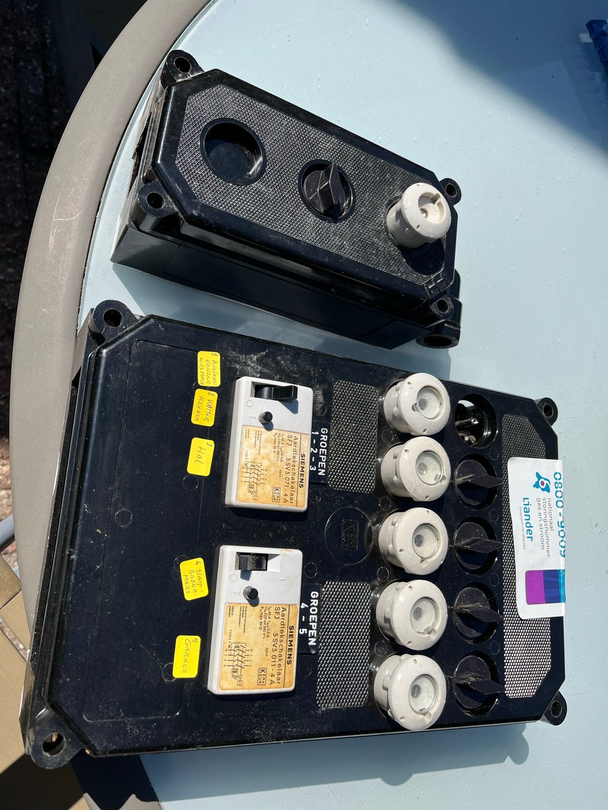 Siemens Groepenkast / Meterkast met Aardlekschakelaars, Ophalen of Verzenden, Gebruikt, Siemens, Groepenkast