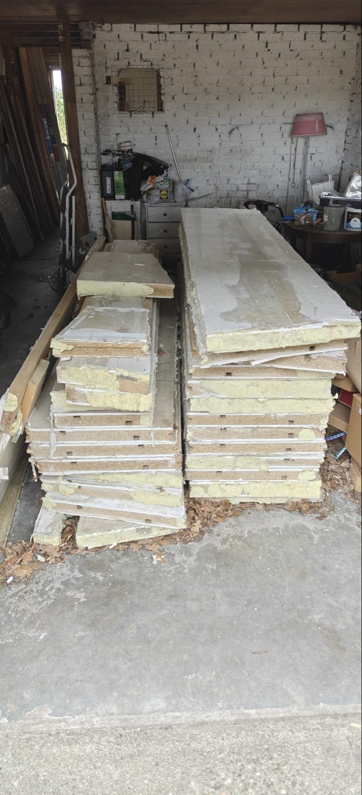 Studioplaten geluidsisolerend - ruim 30m2, Ophalen, Overige materialen, 4 tot 8 cm, Gebruikt