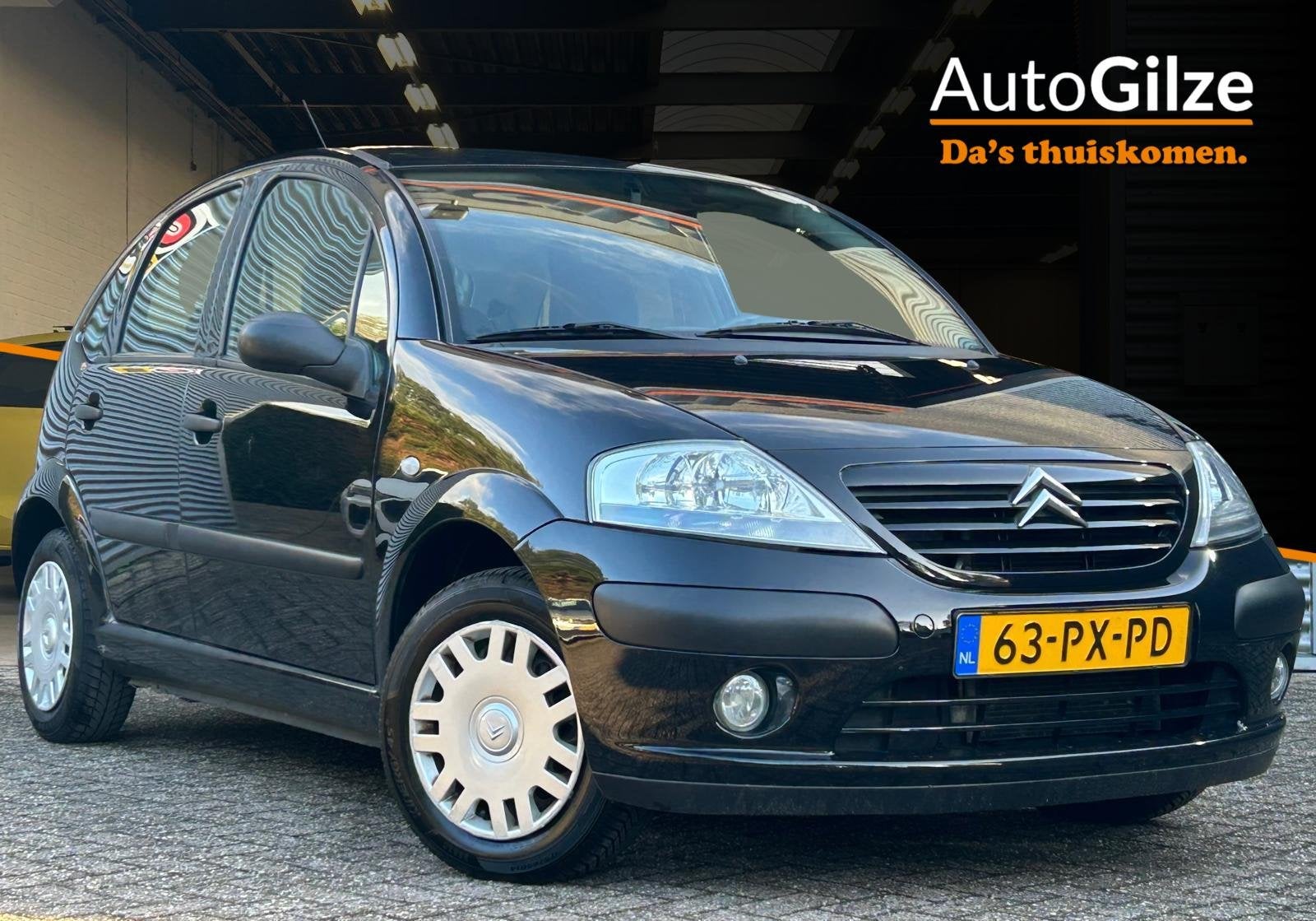 Citroen C3 1.4i Différence l Trekhaak l Airco l NAP, Auto's, Voorwielaandrijving, Stof, Zwart, Origineel Nederlands
