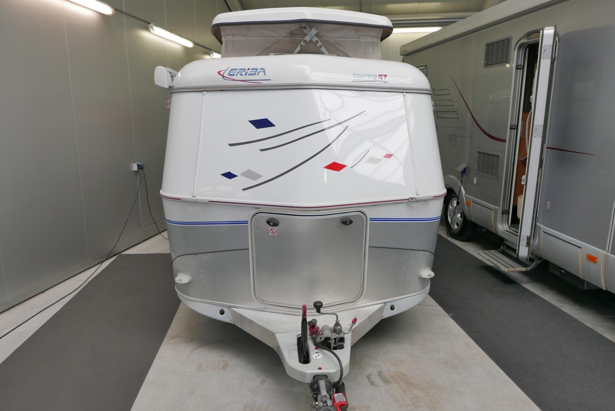 Eriba Troll 554 GT | Fransbed | Mover | Luifel | 2007, Caravans en Kamperen, Caravans, Tot en met 2, Bedrijf, 750 - 1000 kg, 5 tot 6 meter