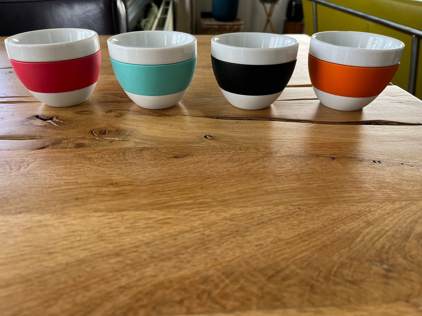 4 retro koffiemokken, merk Koziol, Ophalen of Verzenden, Overige typen