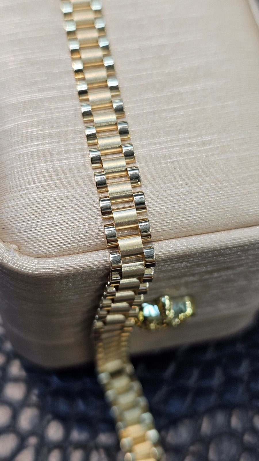Prachtige 14k gouden rolex schakel armband 20cm, Ophalen of Verzenden, Nieuw, Goud, Goud