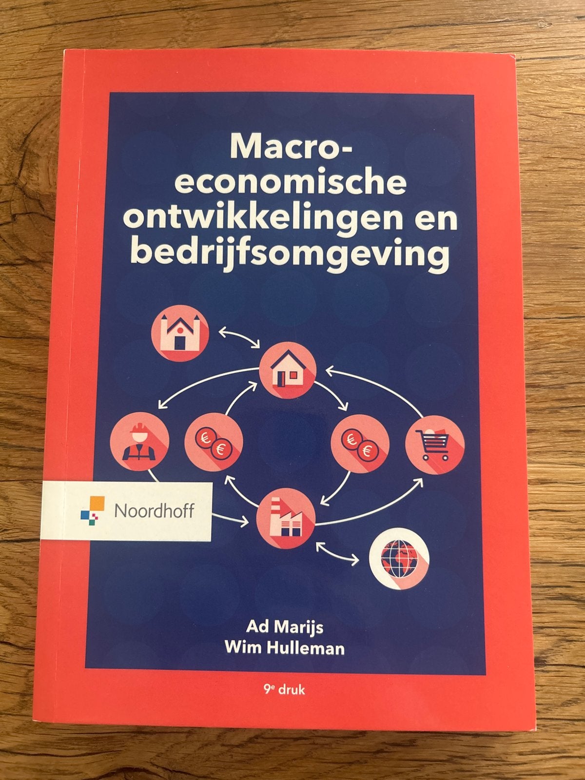 Macro-economische ontwikkelingen en bedrijfsomgeving, Boeken, Ophalen of Verzenden, Zo goed als nieuw, Economie en Marketing