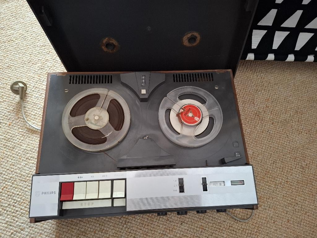 Werkende bandrecorder, jaren 60, Ophalen of Verzenden, Bandrecorder, Met banden