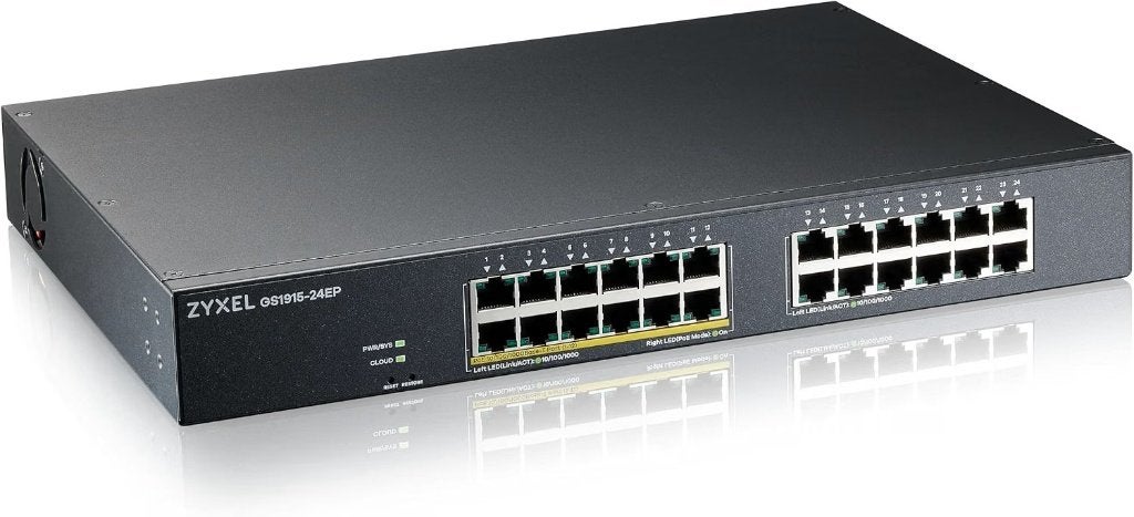 Zyxel GS1915-24EP 24-Poorts Gigabit Smart Managed PoE Switch, Computers en Software, Ophalen of Verzenden, Zo goed als nieuw