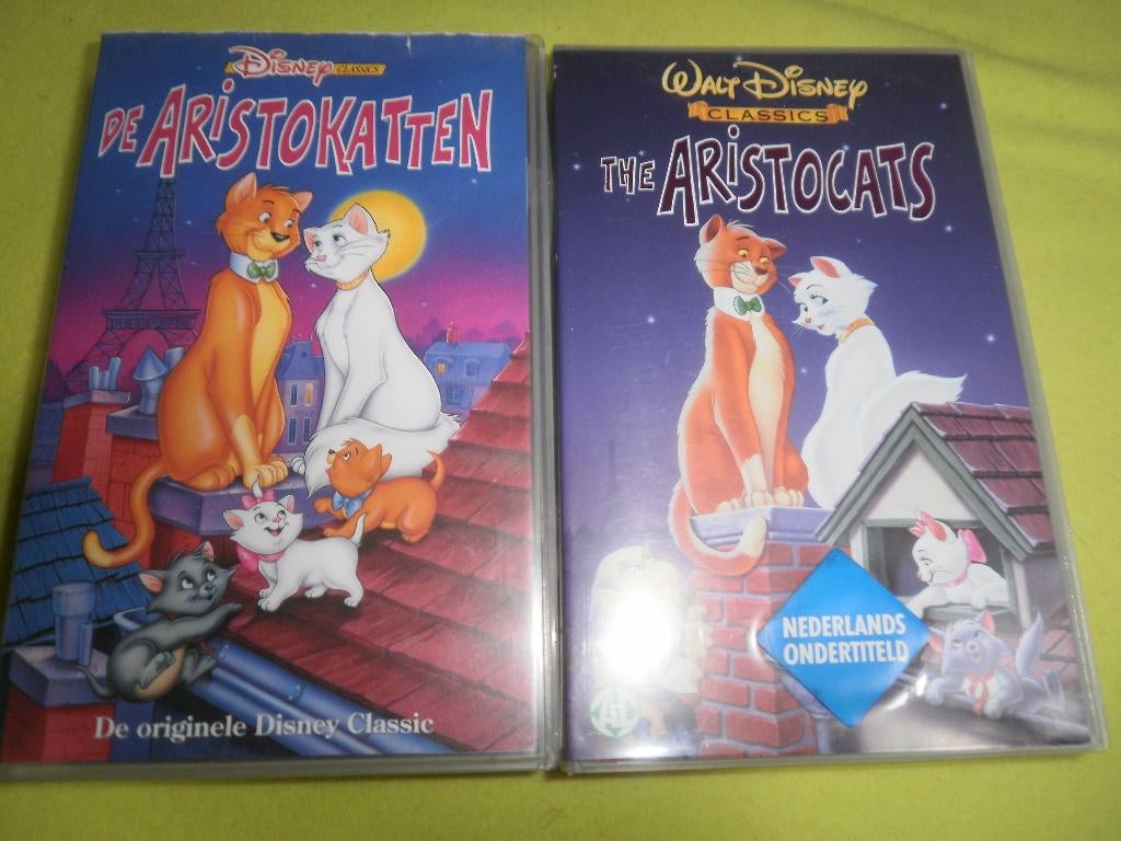 DE ARISTOKATTEN! Mooie Disney Tekenfilm Klassieker Op VIDEO!, Alle leeftijden, Ophalen of Verzenden, Zo goed als nieuw, Tekenfilm