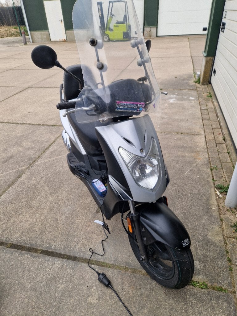 Kymco Agilty 50 4 Takt 25 km snor scooter grijs 2008, Ophalen, Gebruikt, 49 cc, Maximaal 25 km/u
