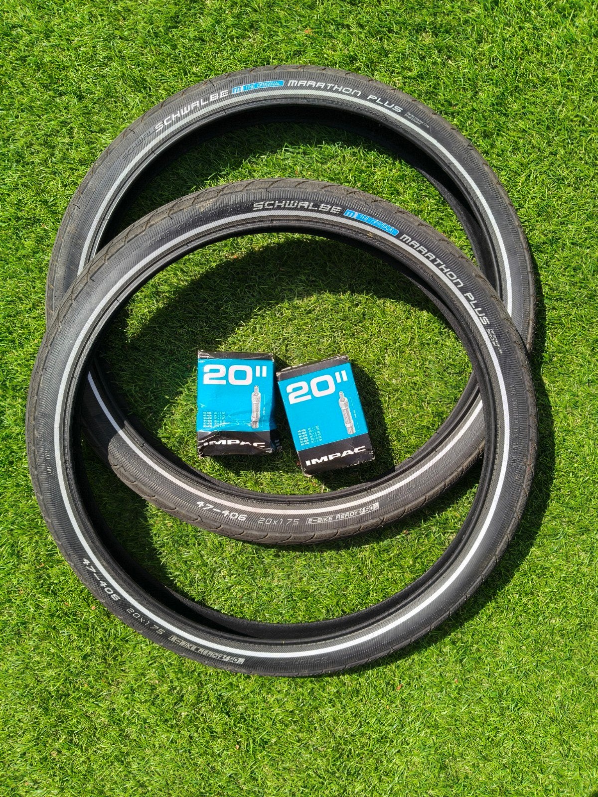 Schwalbe Marathon Plus banden 20 inch met binnenbanden, Band, Schwalbe, Elektrische fiets, Ophalen of Verzenden