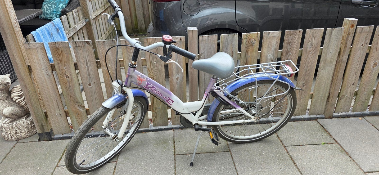 Volare meisjesfiets 24 inch, Velgrem, Handrem, Gebruikt, 24 inch