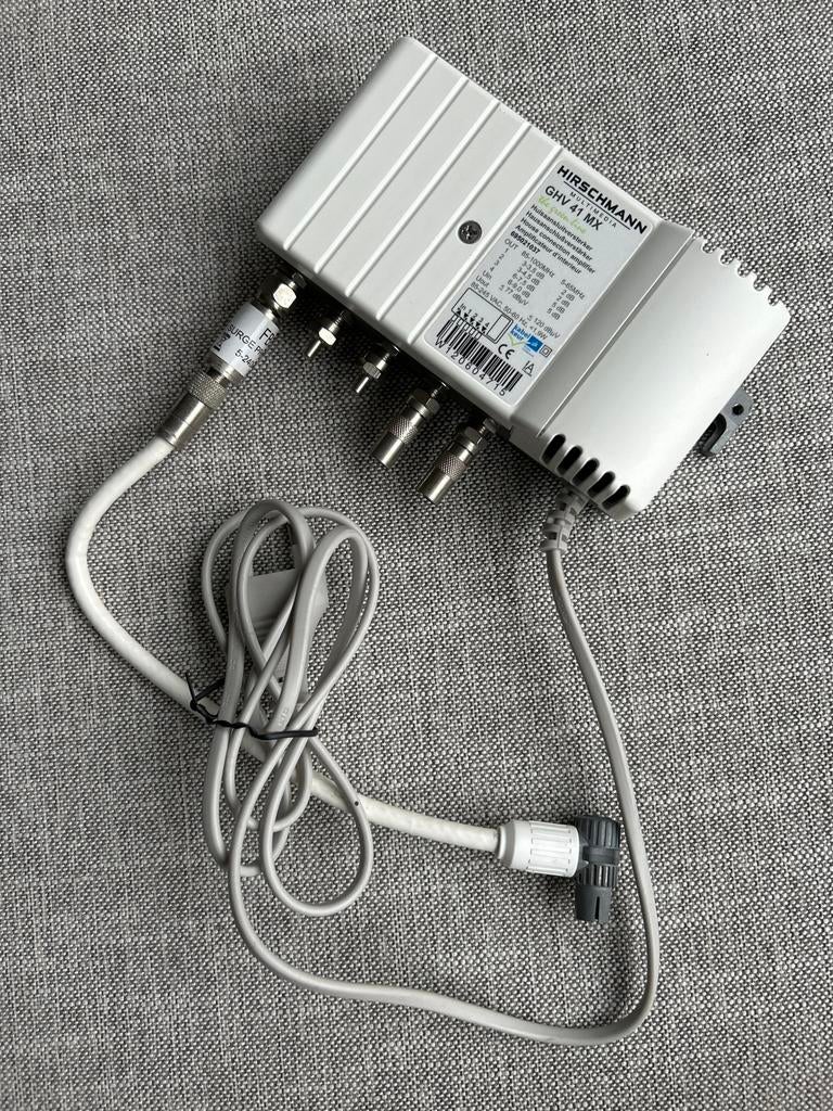 Hirschmann GHV 41MX Antenneversterker voor Interactieve TV, Ophalen of Verzenden, Gebruikt