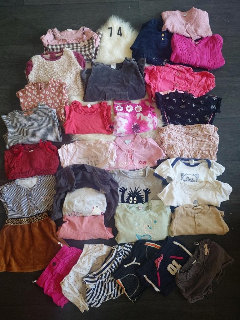 Kleding bundel 32-delig meisje maat 74, Ophalen of Verzenden, Zo goed als nieuw, Maat 74
