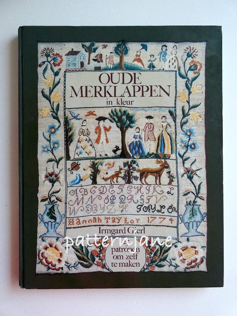 borduren: Patronen van oude merklappen (25 stuks) in 1 boek, Verzenden, Zo goed als nieuw, Handborduren, Overige typen