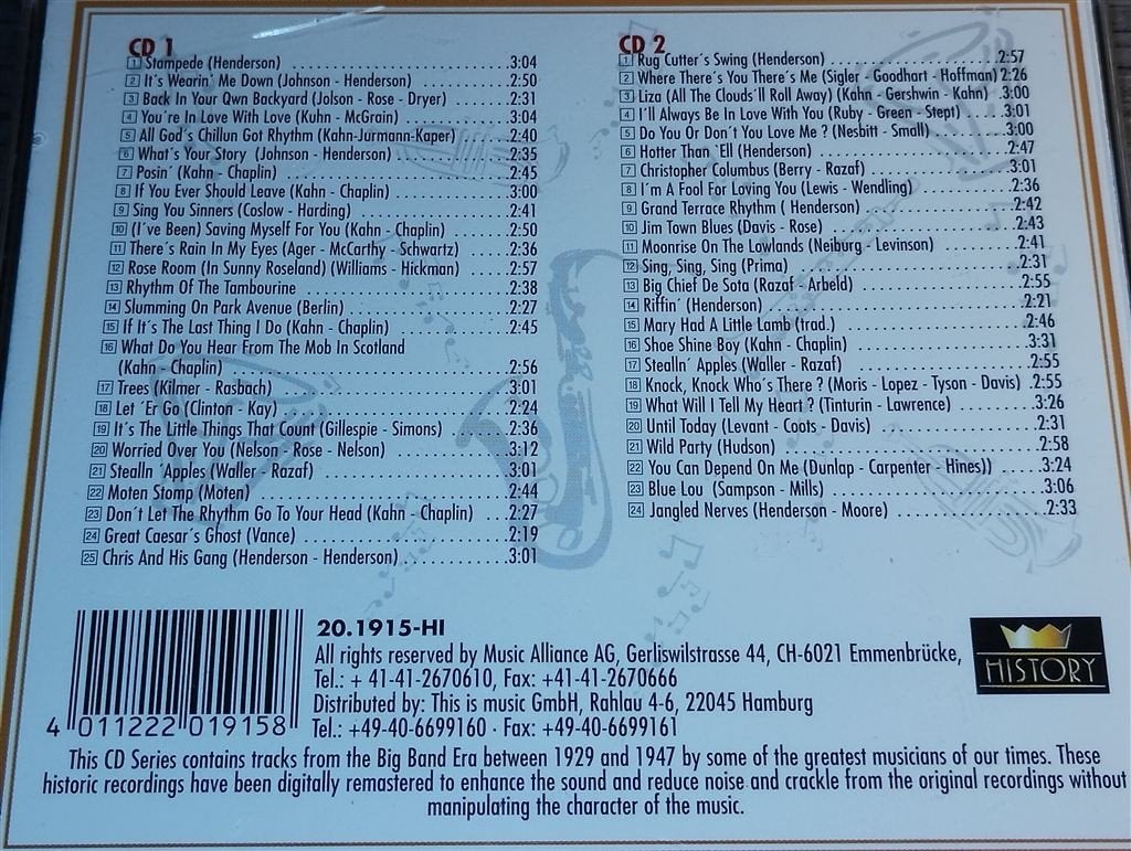Fletcher Henderson - Slumming On Park Avenue [2 CD], Cd's en Dvd's, Ophalen of Verzenden, 1980 tot heden, Zo goed als nieuw, Jazz
