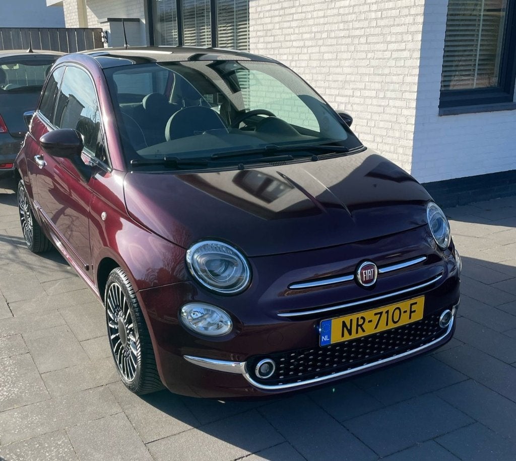 Fiat 500 Twinair Turbo 80pk 2017 Rood * Prijs verlaagd* !!, Voorwielaandrijving, Stof, 905 kg, Origineel Nederlands