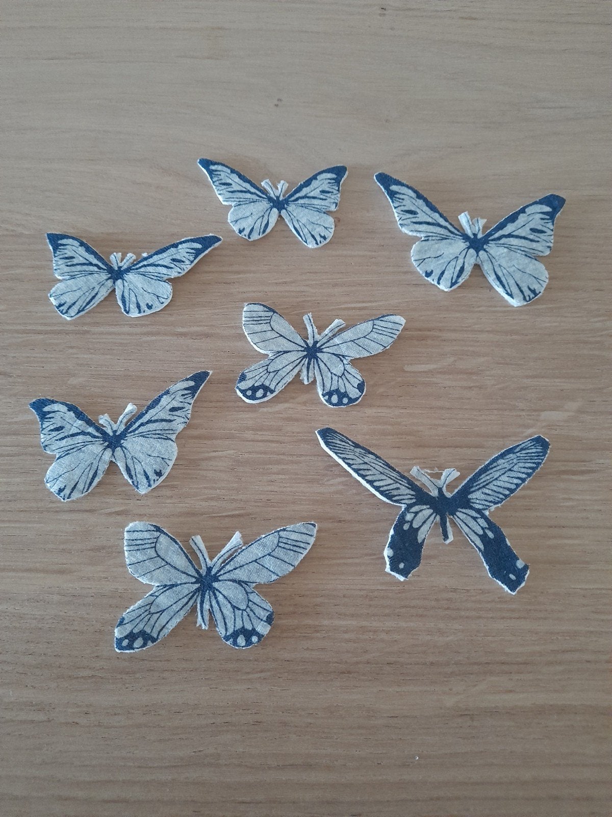 Set donkerblauwe vlinders, Hobby en Vrije tijd, Ophalen of Verzenden, Nieuw, Overige thema's