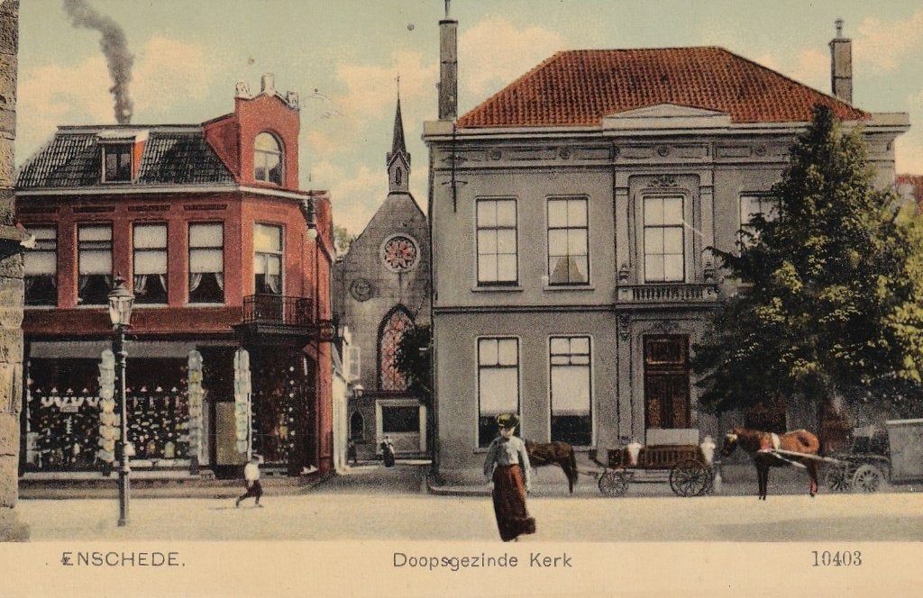 Enschede, Winkel, Kerk., Verzenden, Voor 1920, Ongelopen, Overijssel