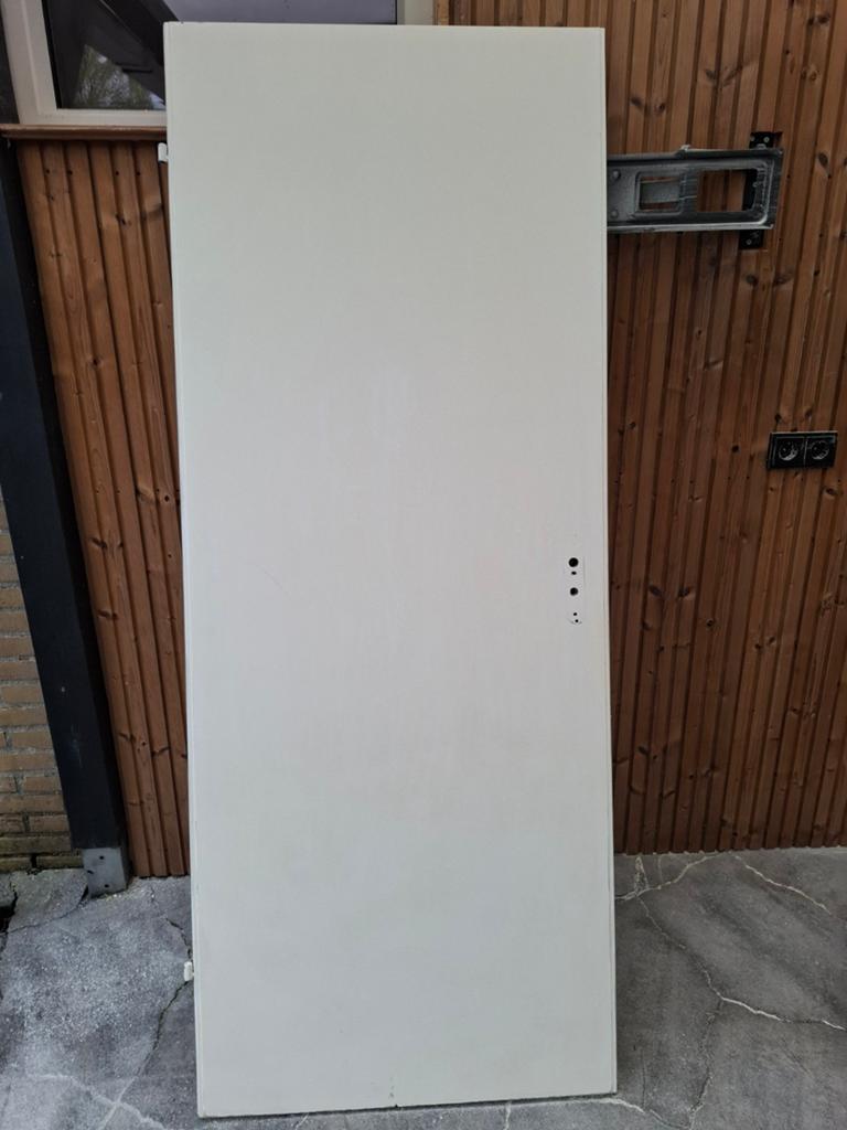 (WC) binnendeur opdek 78x2015 linksdraaiend, Ophalen, Gebruikt, Binnendeur, 200 tot 215 cm