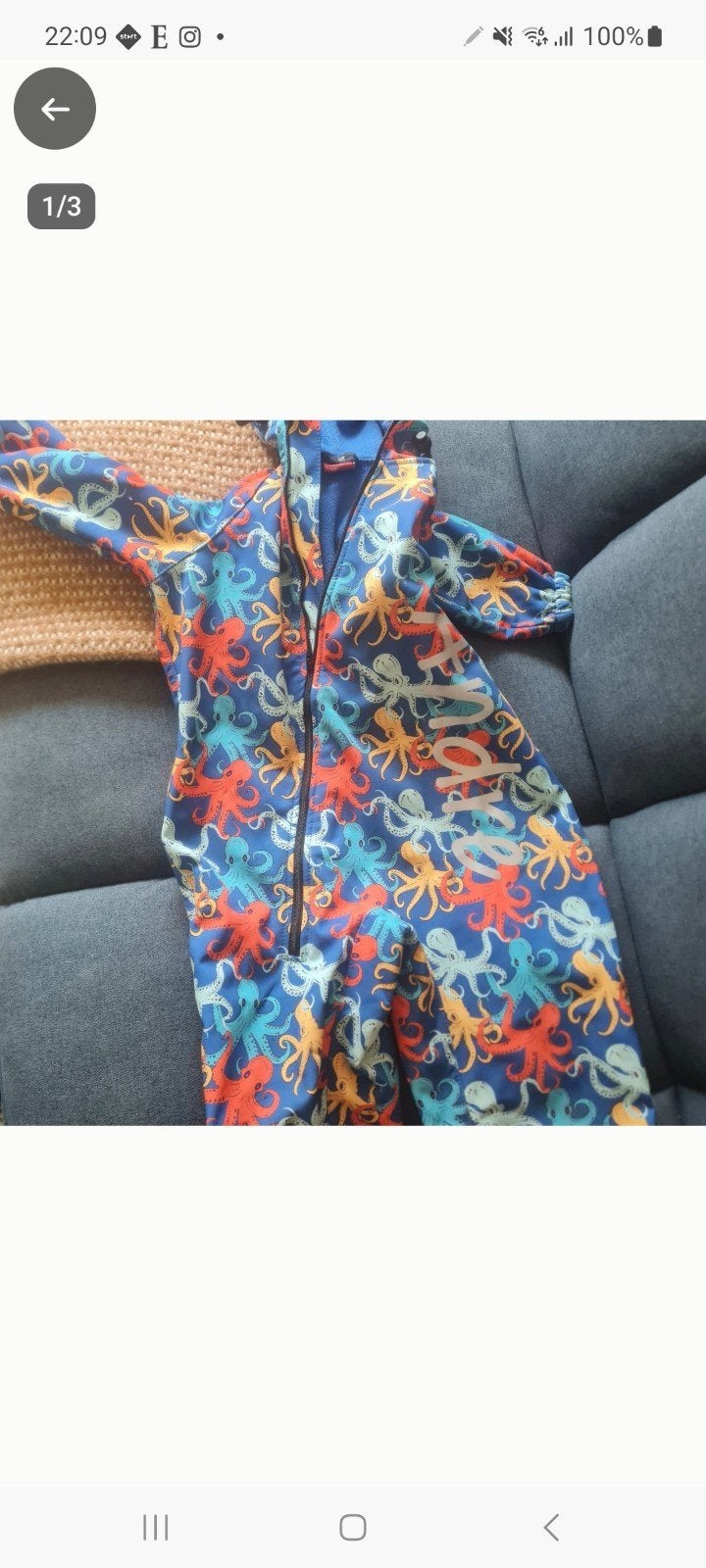 IELM Regenpak Maat 98 met Octopus Print, Kinderen en Baby's, Ophalen of Verzenden, Jongen of Meisje